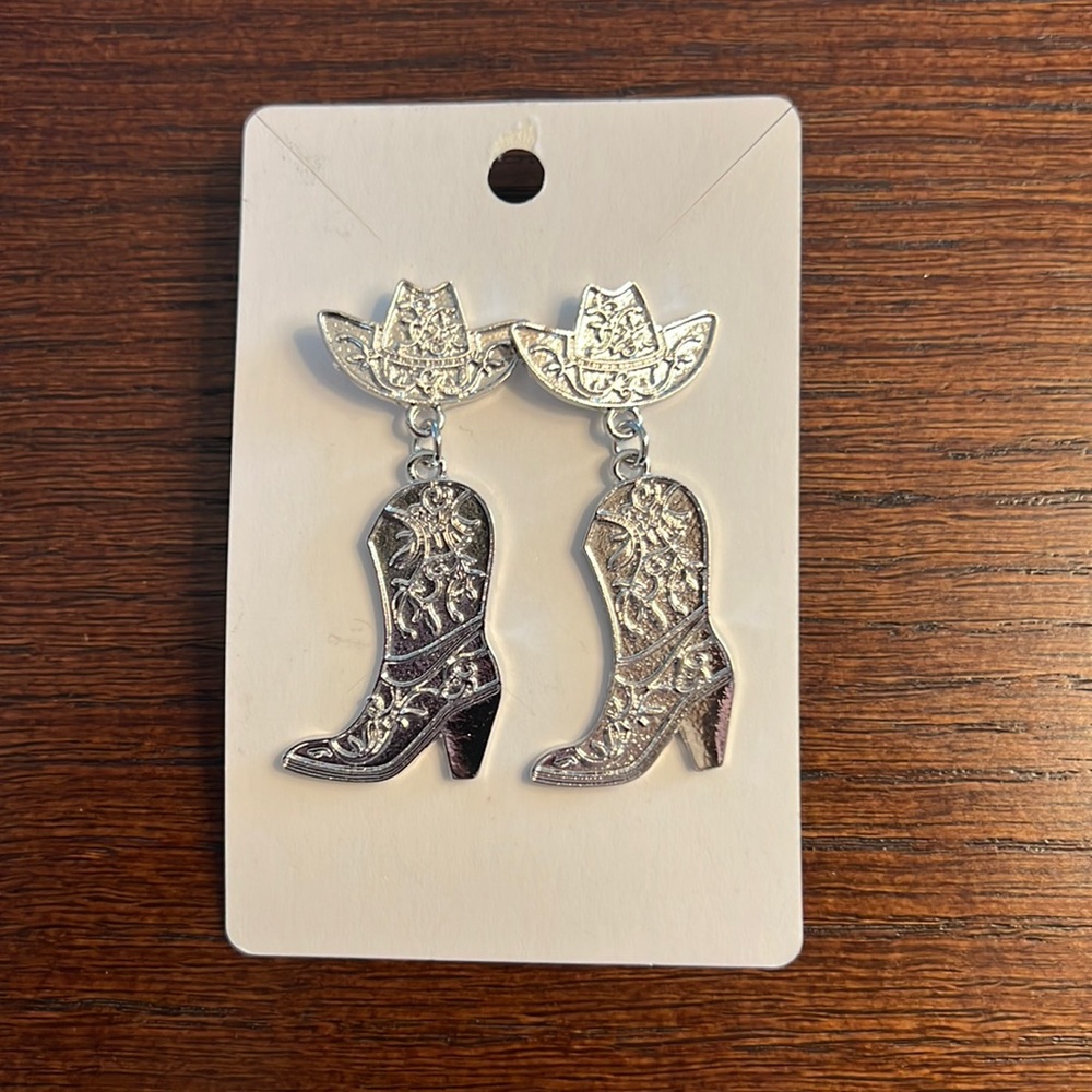 Cowboy Boot & Hat Earrings